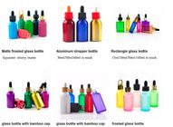 1oz 50ml Cosmetic Glass Bottles With Glass Pipette For Essential Oil  OEM