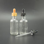 Frosted 30ml Cosmetic Cream Containers Childproof Cap Glass Dropper For E Liquid