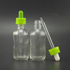 Frosted 30ml Cosmetic Cream Containers Childproof Cap Glass Dropper For E Liquid