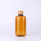 100ml Round Shoulder PET Plastic Shampoo Bottle Amber Body Wash Press Pump Lotion Bottle