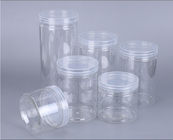 100ml 300ml 500ml Empty Clear PET Jar With Aluminum Plastic Screw Lid