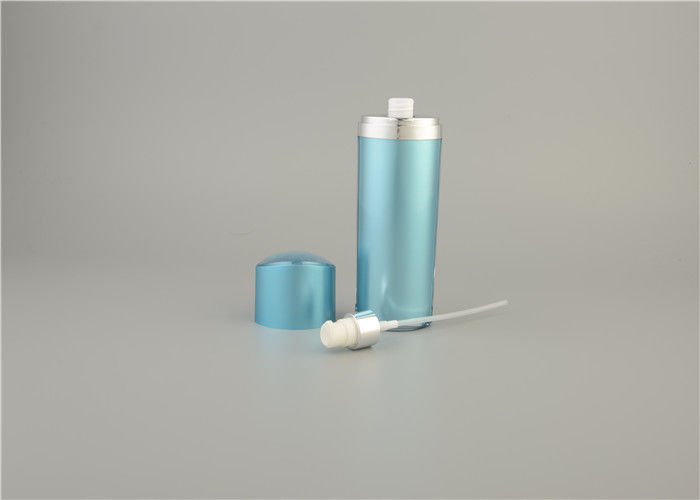 30ml 50ml 100ml Round Lotion Bottle New Design Eelegant Blue Color Cosmetic Plastic Bottle Wholesale